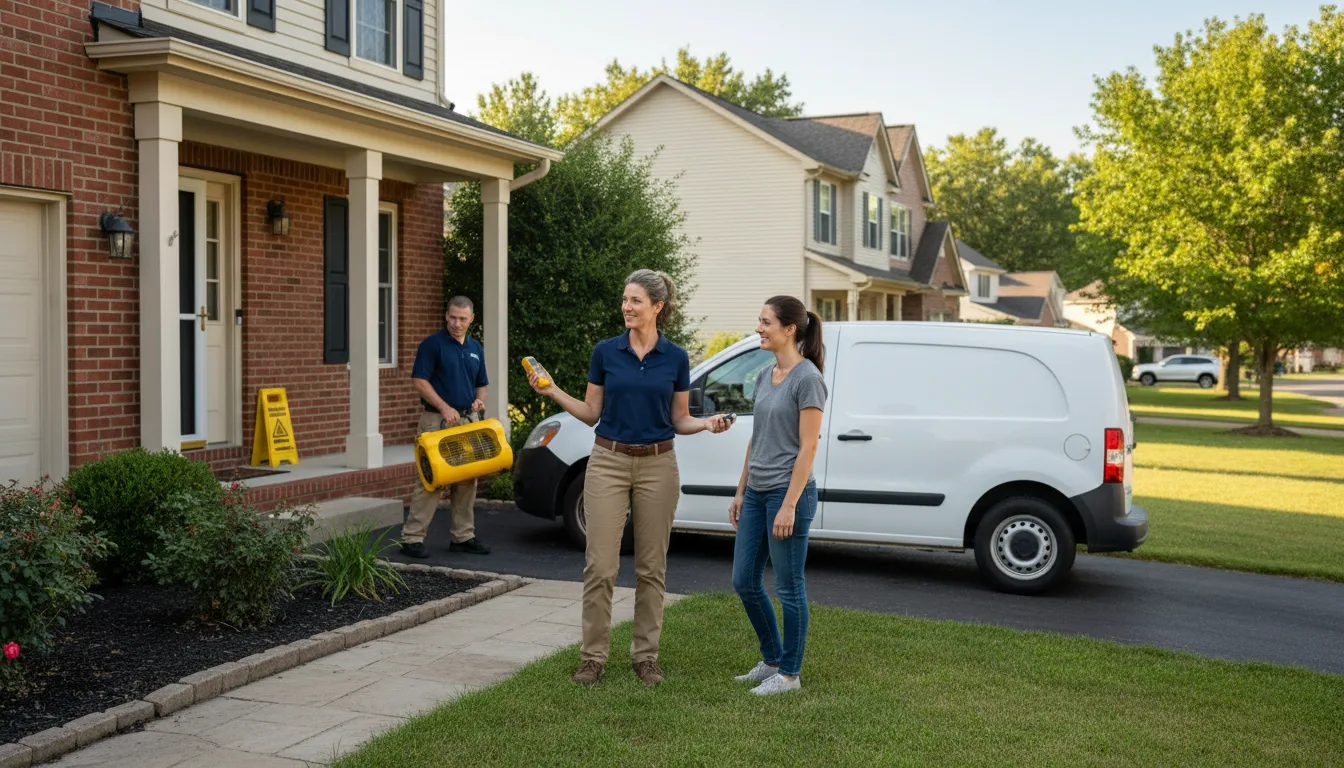Water restoration image for Dehumidification And Cleanup Services in Printer, KY